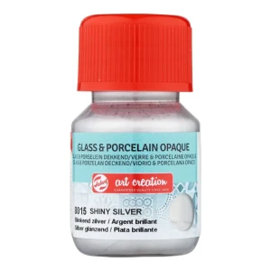 Farba do szkła i ceramiki 30 ml - shiny silver