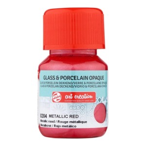 Farba do szkła i ceramiki 30 ml - metallic red